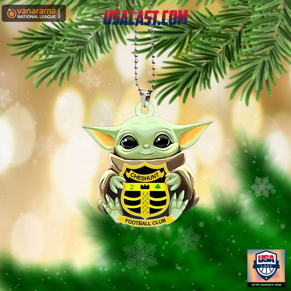Baby Yoda Cheshunt FC Ornament