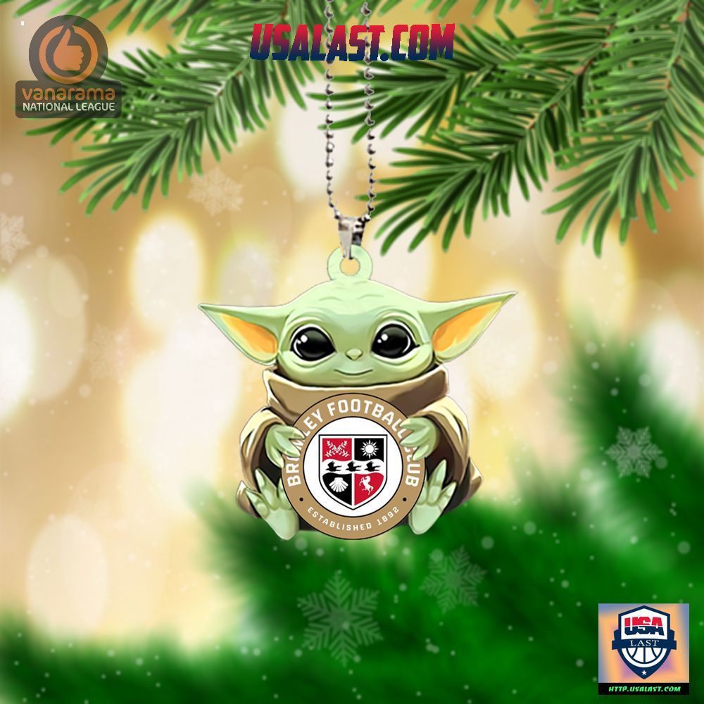 Baby Yoda Football Club Ornament