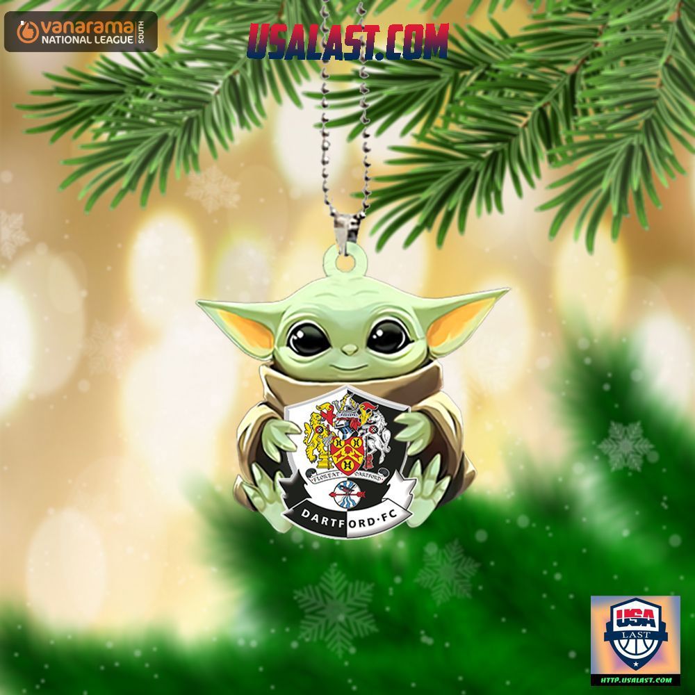 Baby Yoda Iconic Dartford FC Ornament
