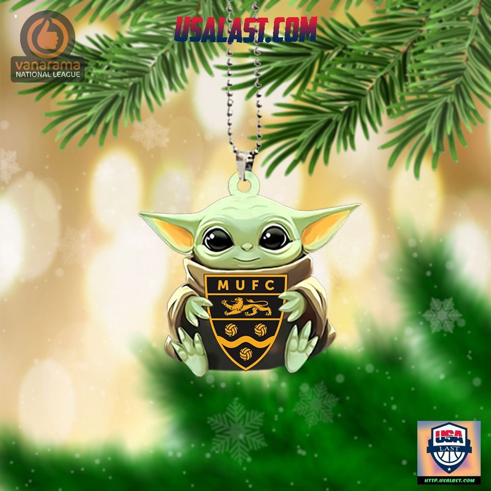 Baby Yoda MUFC Ornament Charm Statement Necklace