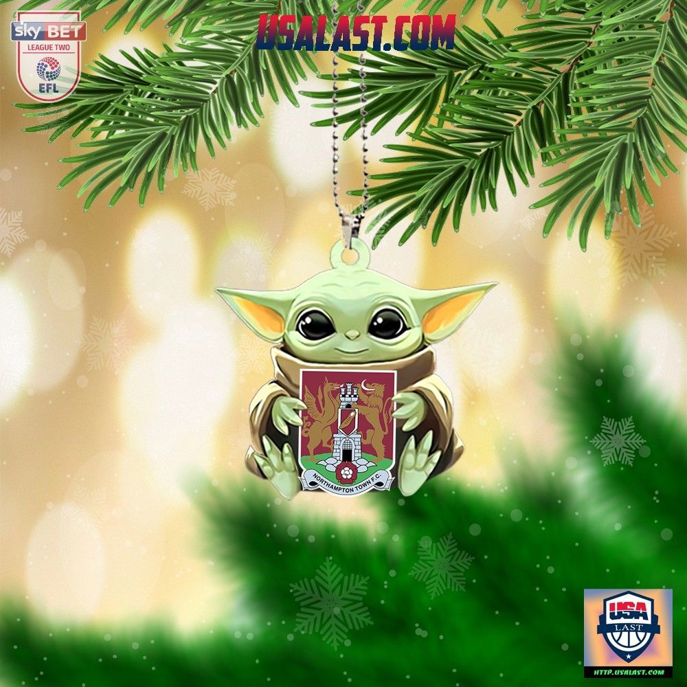 Baby Yoda Northampton Town F.C. Ornament