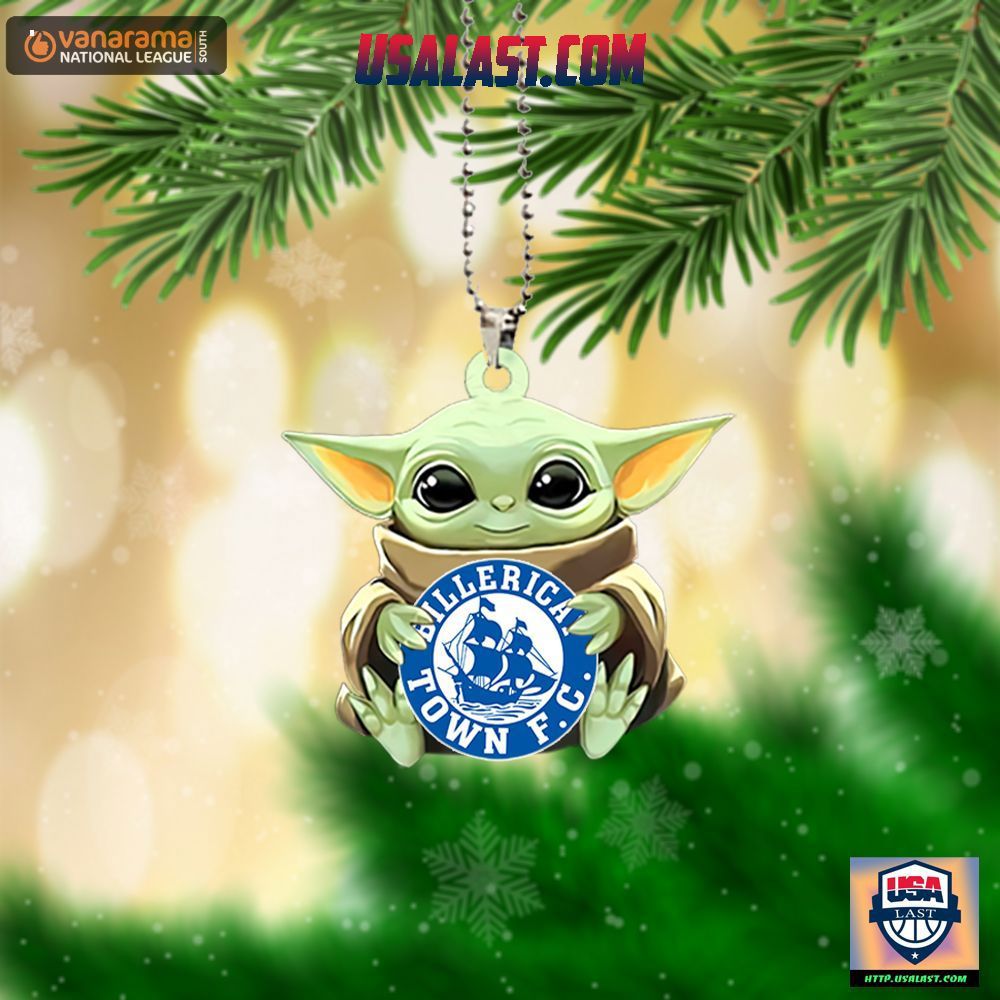 Baby Yoda Ornament for Billerica Town FC Fans