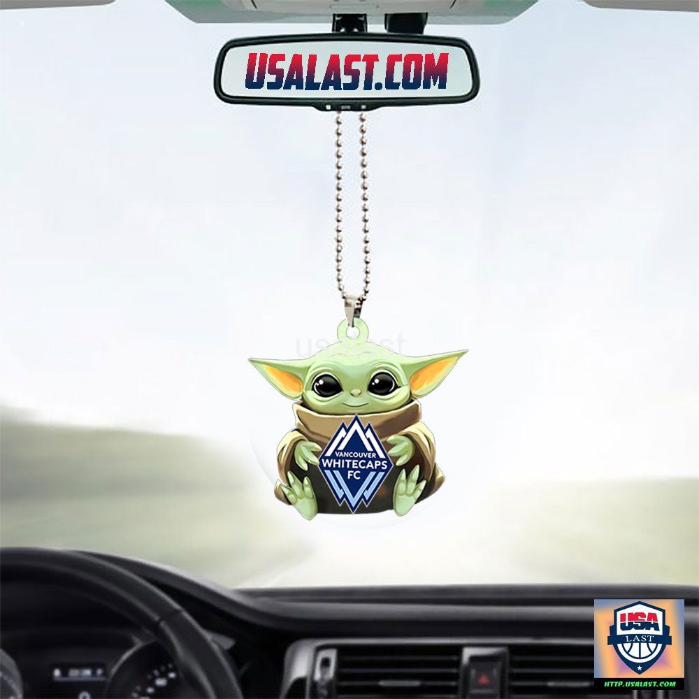 Baby Yoda Ornament in Limited Edition Whitecaps FC Charm Style