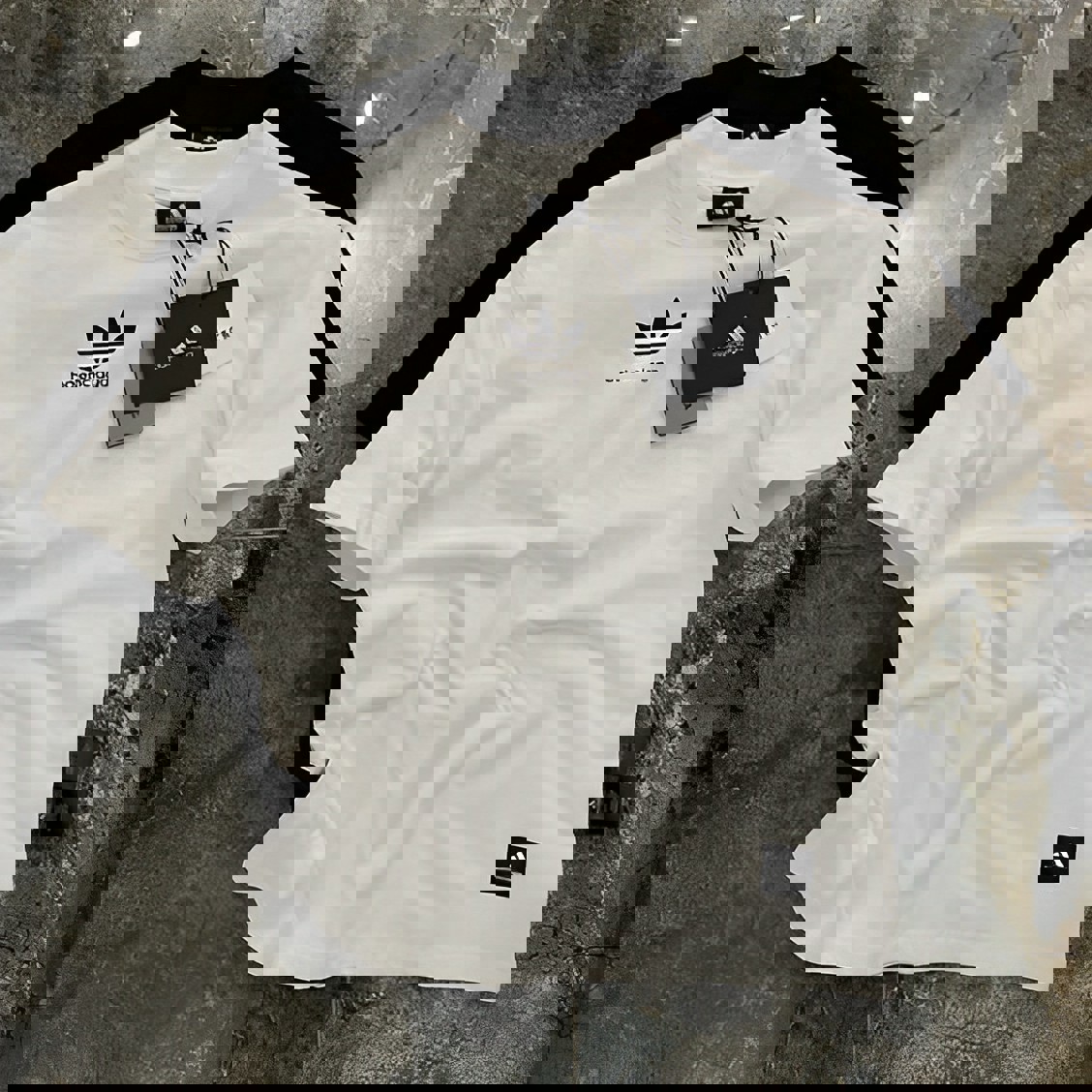 Balenciaga and Adidas Cotton Oversized White Sweater