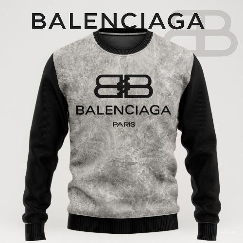 Balenciaga Bold Black & Grey Sweater