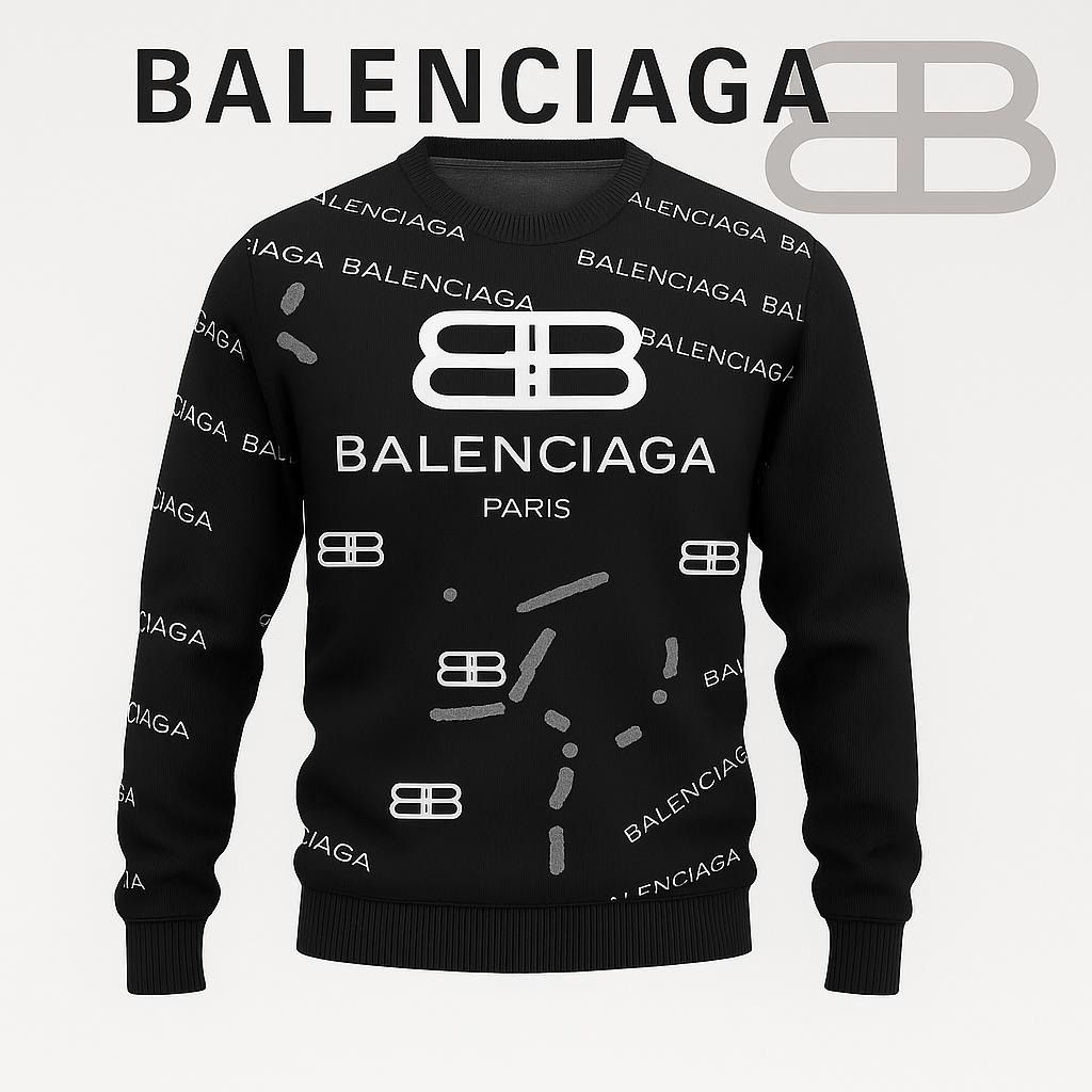 Balenciaga Bold Black Sweater