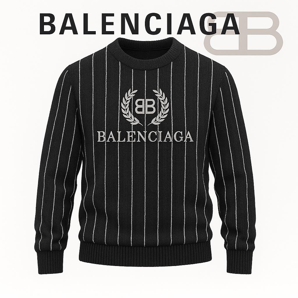 Balenciaga Bold Striped Sweater