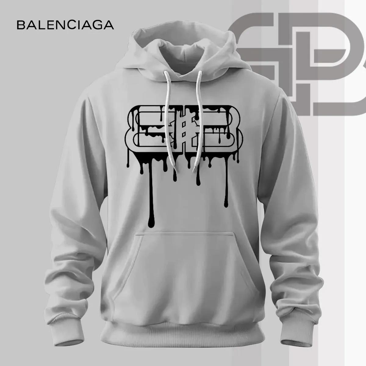 Balenciaga Drip Logo Hoodie Sweater