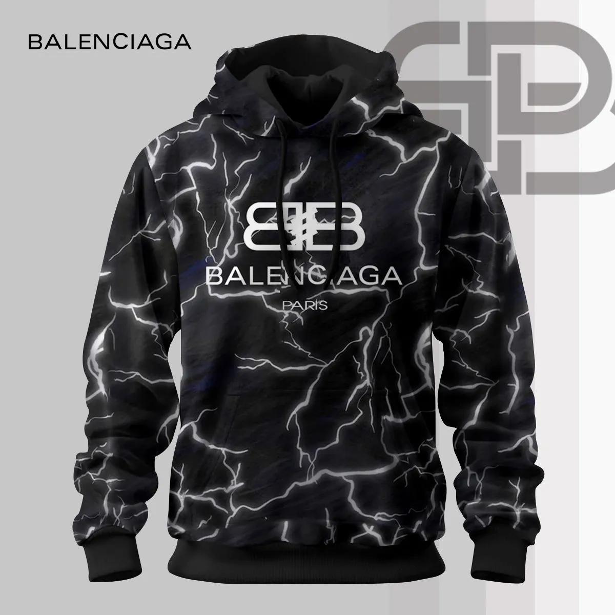 Balenciaga Electric Lightning Hoodie Sweatshirt