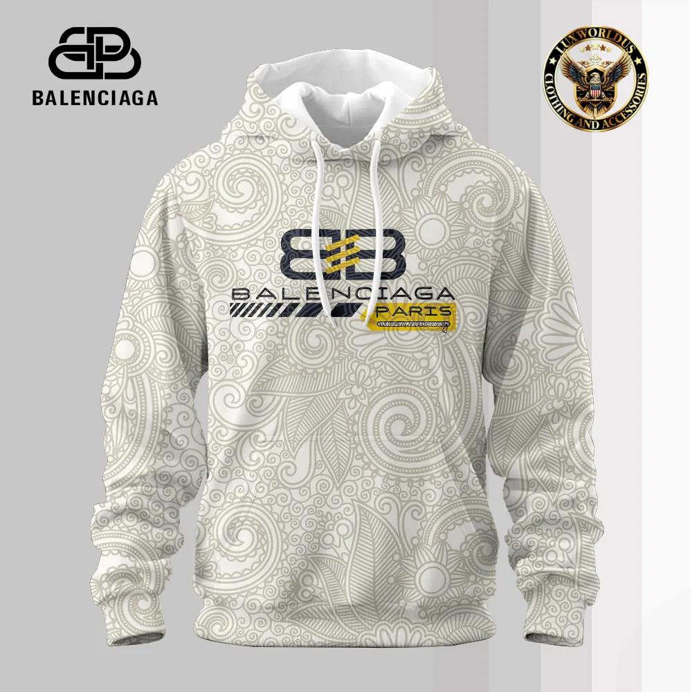 Balenciaga Iconic Swirl Print Hoodie