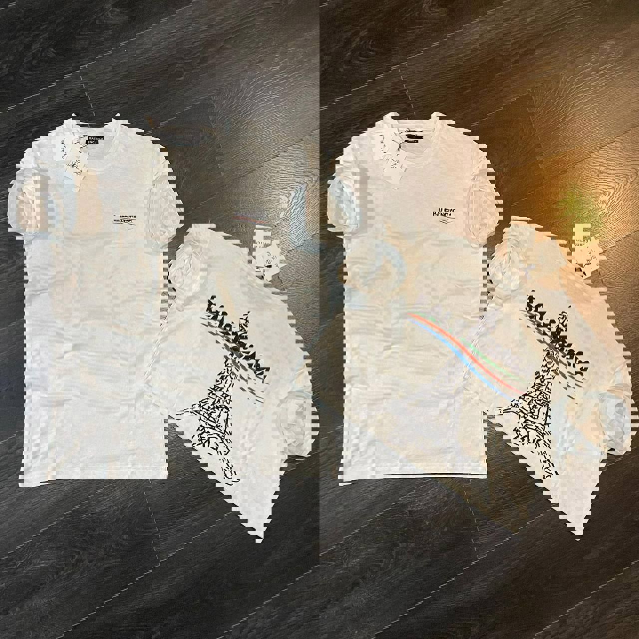 Balenciaga Parisian Vibes T-Shirt White and Chic