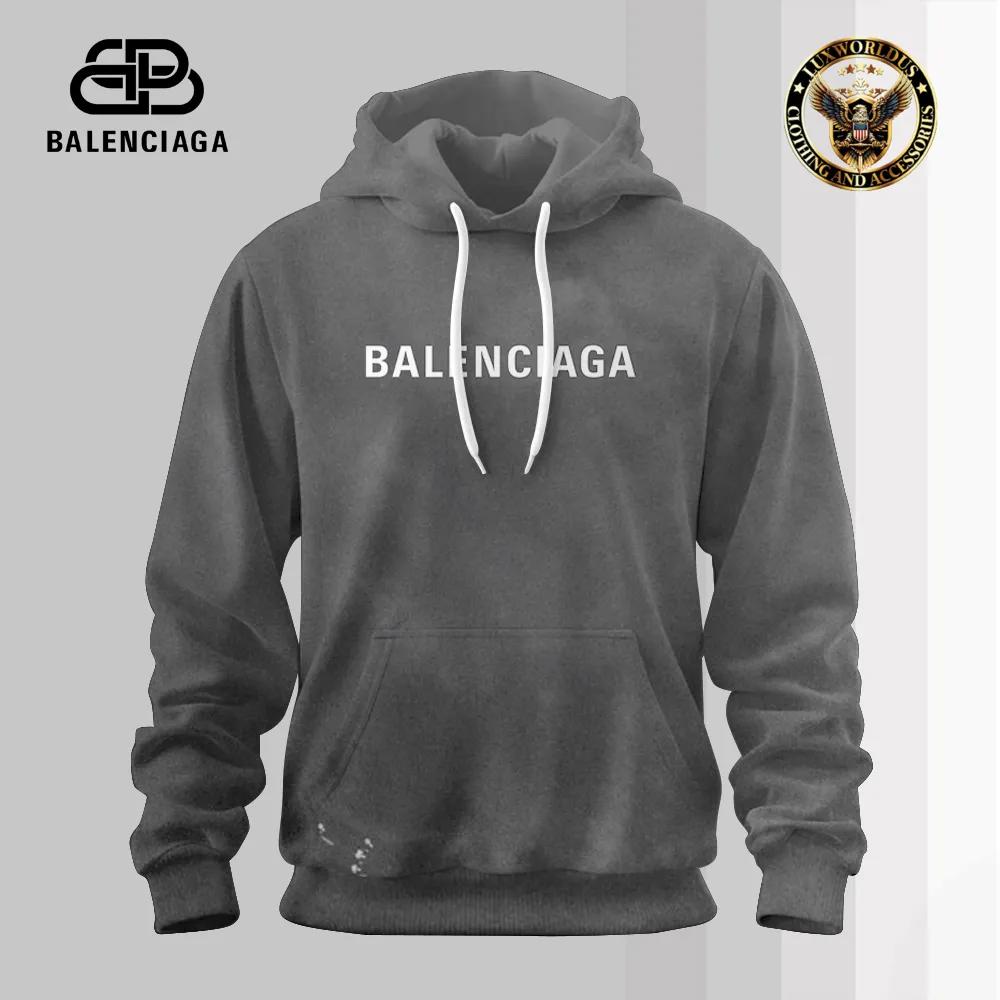 Balenciaga Pullover Hoodie with Bold Branding and Urban Style