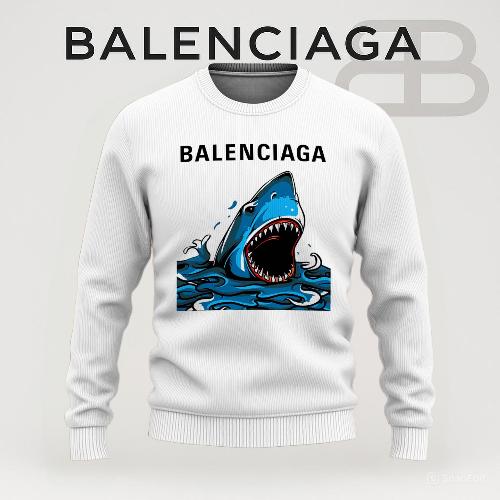 Balenciaga Shark Graphic Sweater Premium Statement Piece