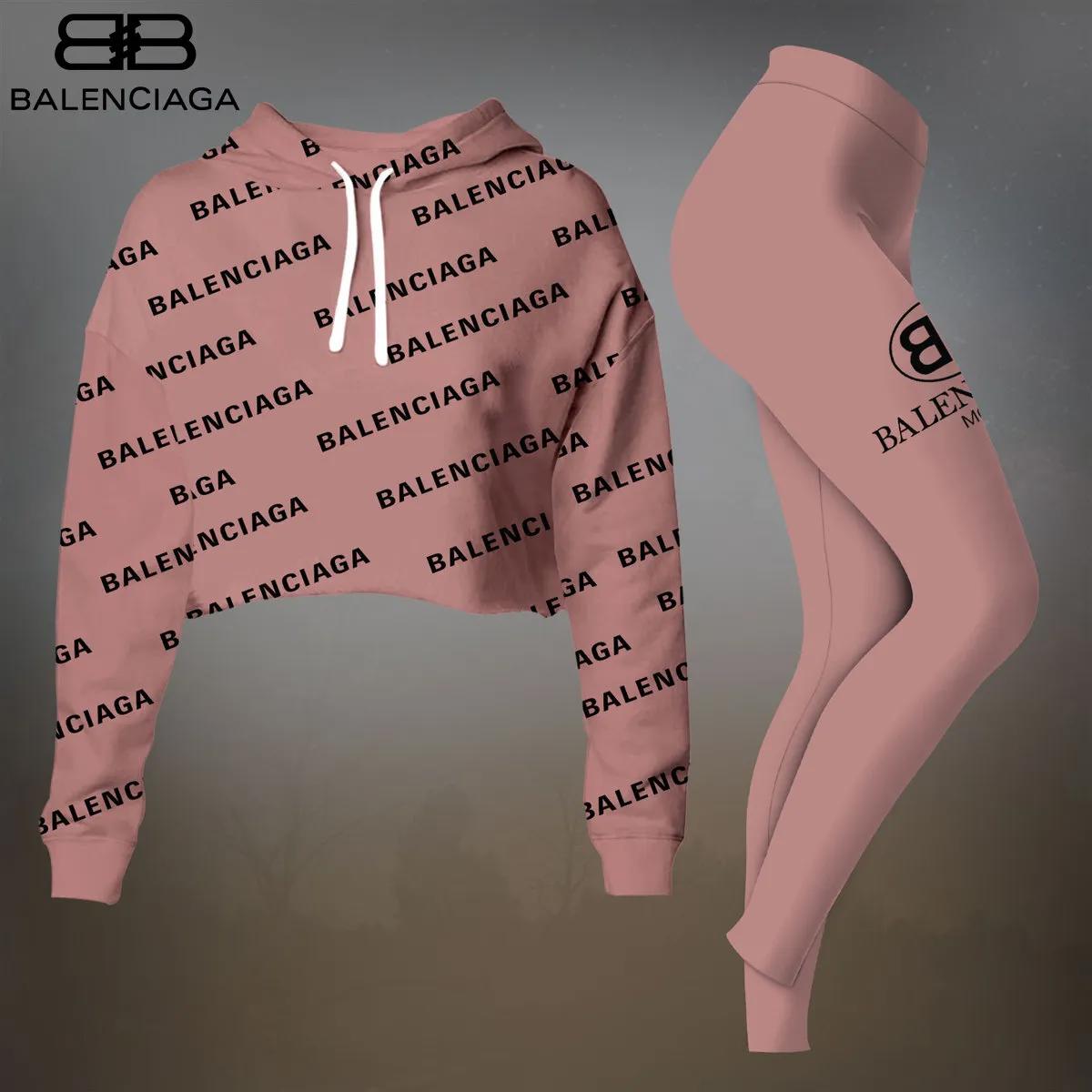 Balenciaga Signature Print Tracksuit Set