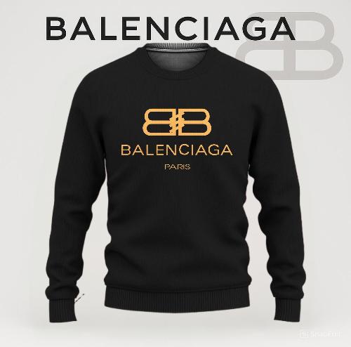 Balenciaga Statement Sweater Bold Black Signature
