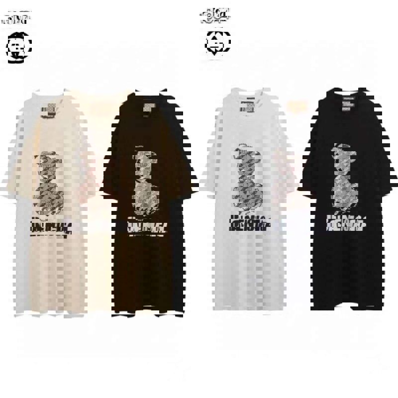 Balenciaga Teddy Bear Oversized Sweater Black and White