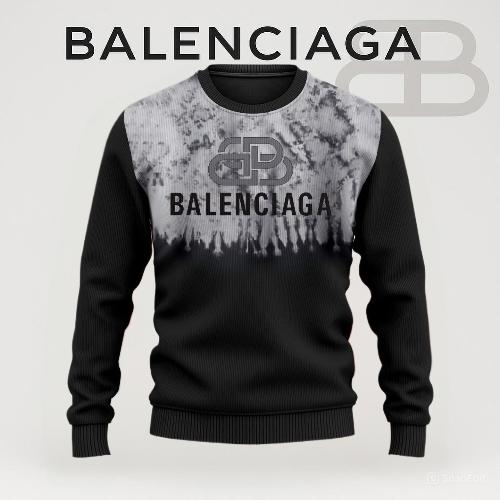 Balenciaga Tie-Dye Black Sweater
