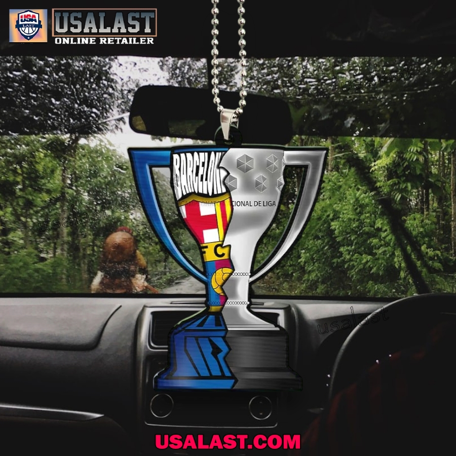 Barcelona FC Trophy Pendant and Monogram Ornaments