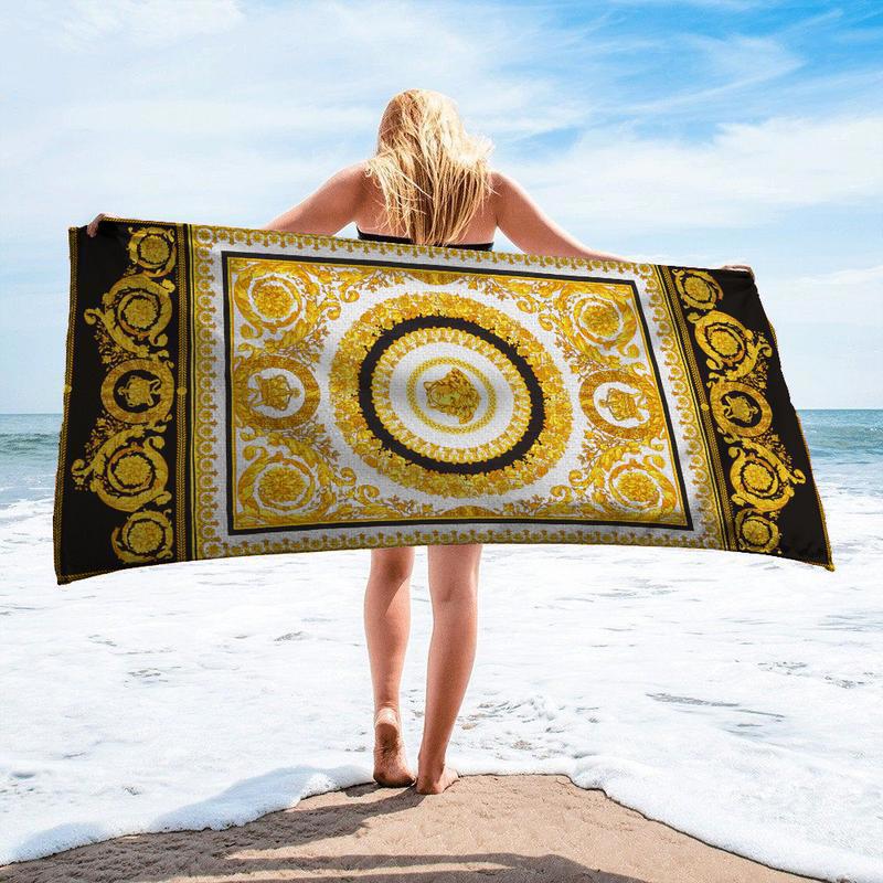 Baroque Medallion Towel Vintage Graphic Collector 2025