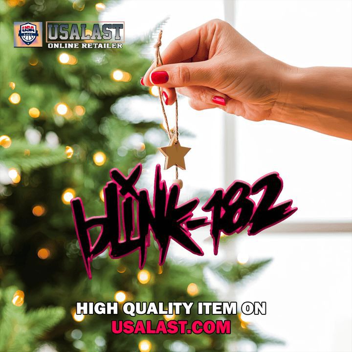 Blink-182 Statement Ornament in Red and Black
