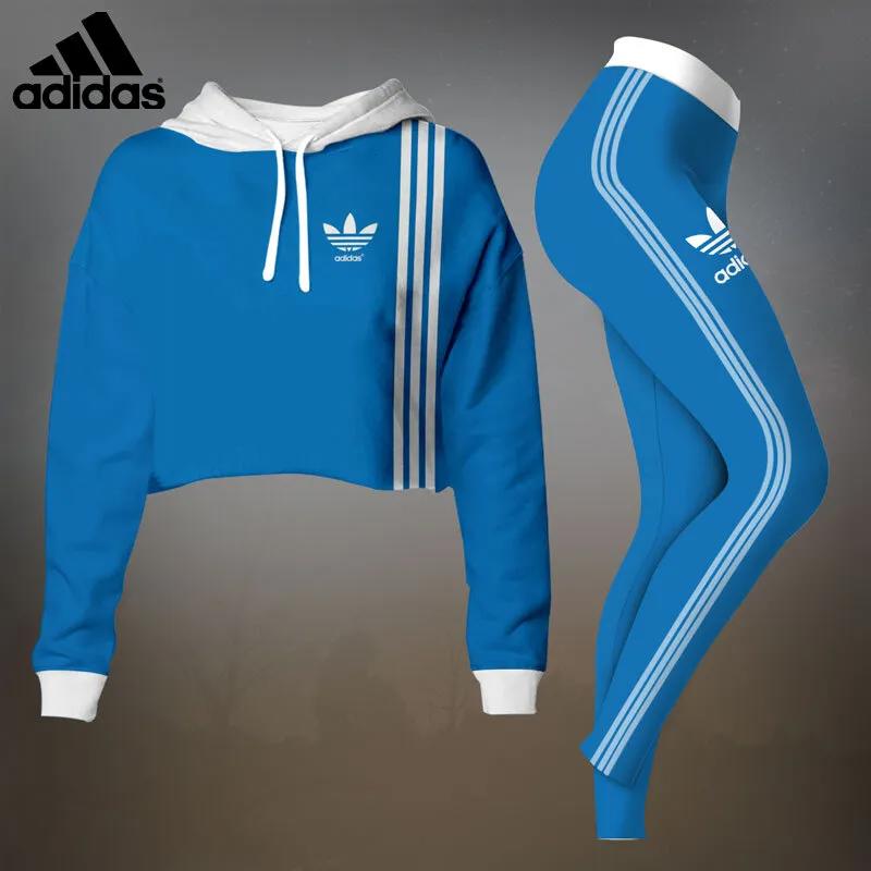 Blue Adidas Iconic Tracksuit Set
