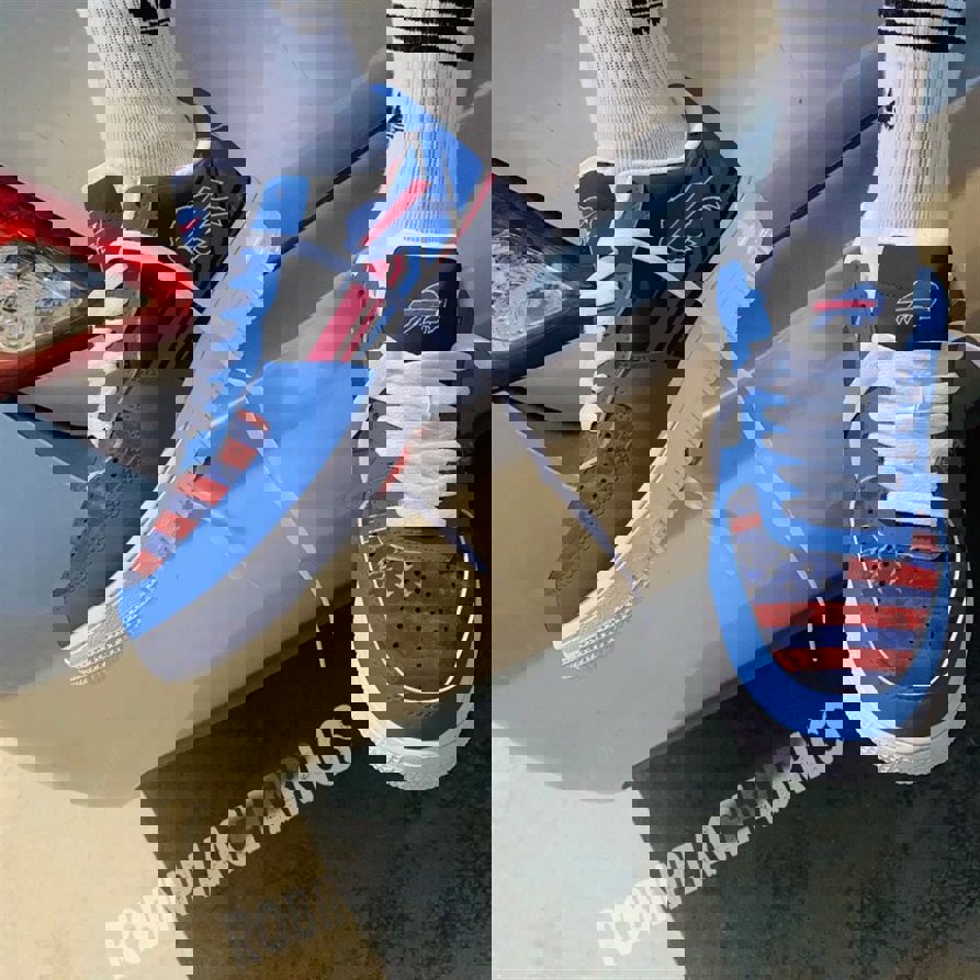 Blue and Red American Flag AF 1 Sneaker | Handcrafted Statement Piece