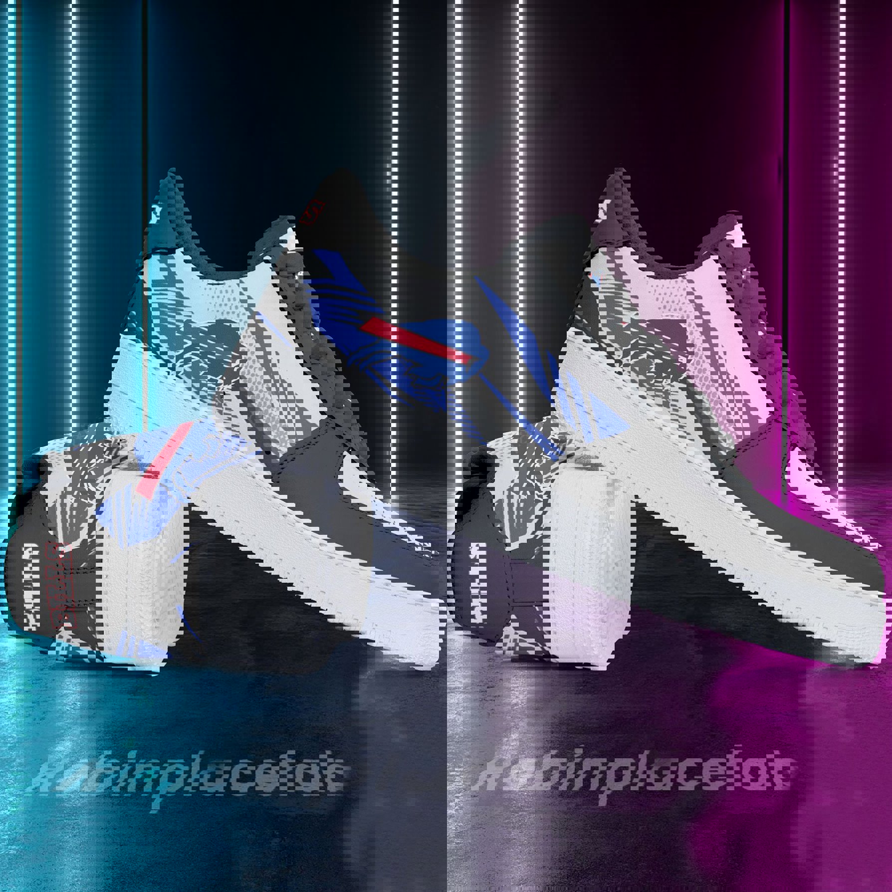 Buffalo Bills AF 1 Sneaker Statement Style Black and White