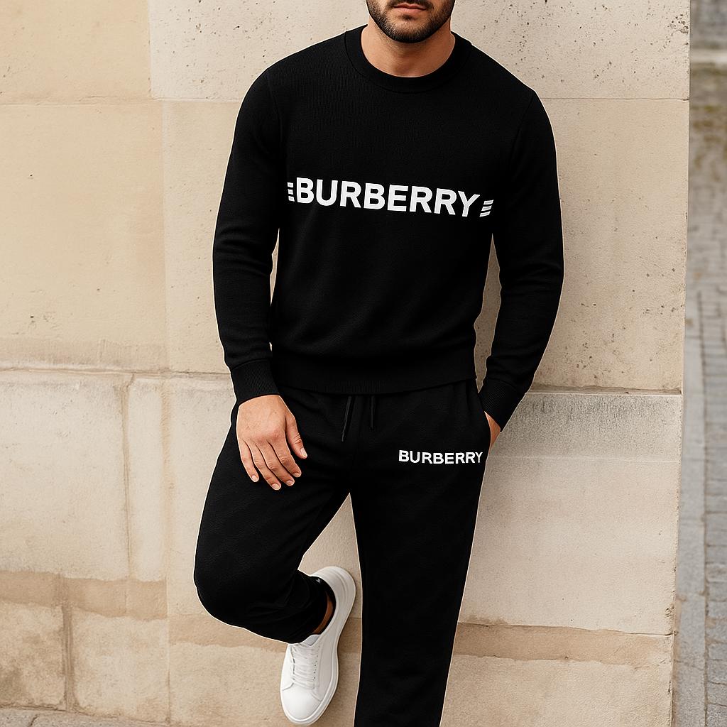 Burberry Bold and Elegant Sweater And Pants Set