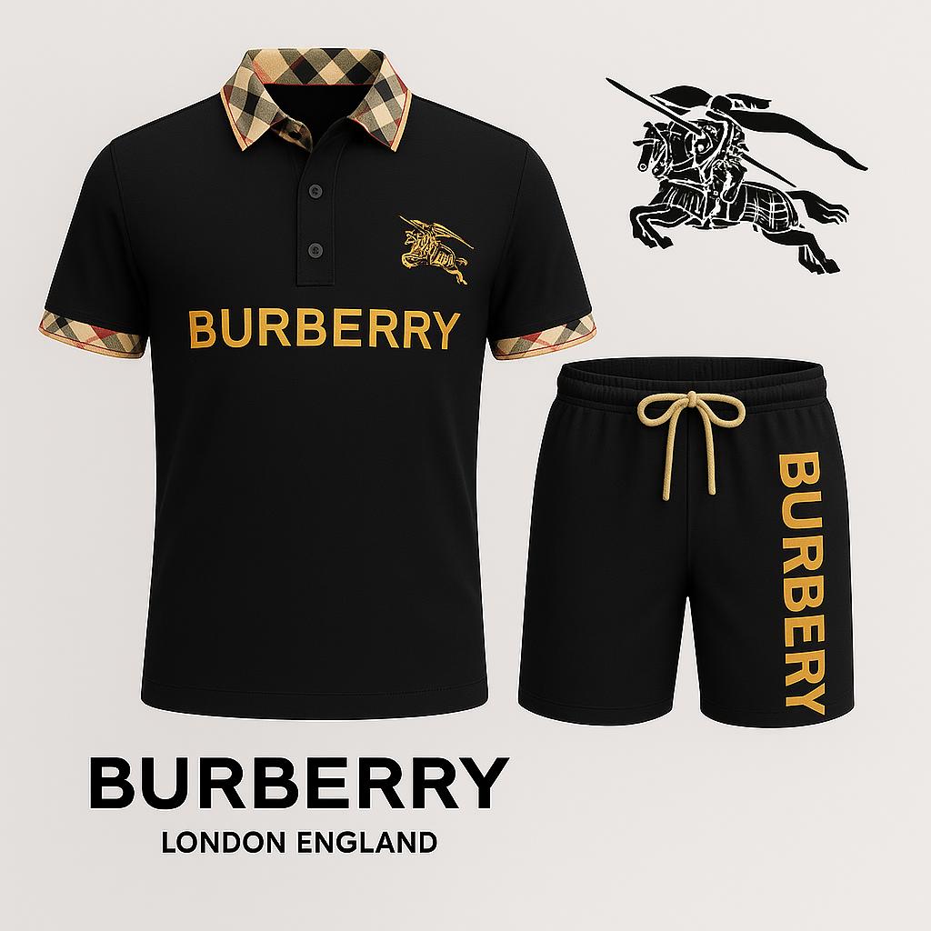 Burberry Iconic Black Polo Short
