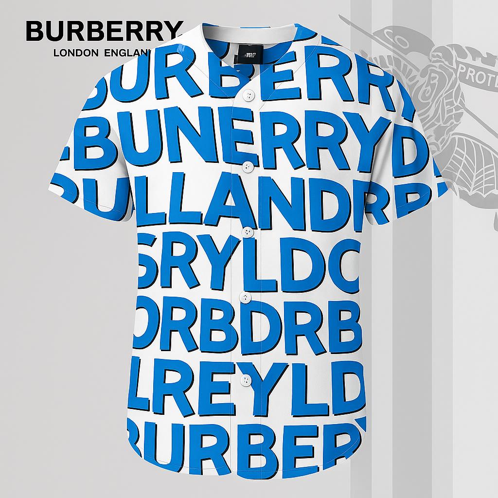 Burberry Iconic Blue Bold Baseball Jersey