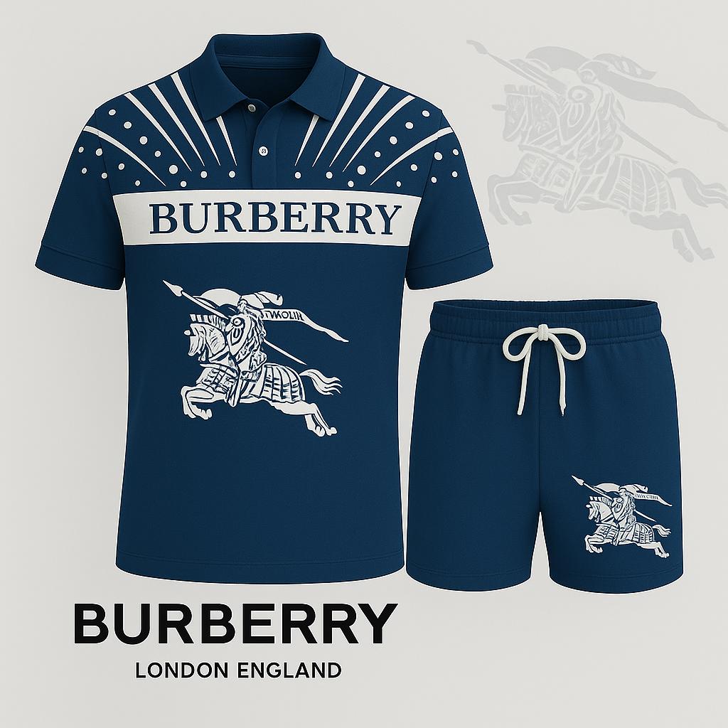 Burberry Iconic Blue Polo Short