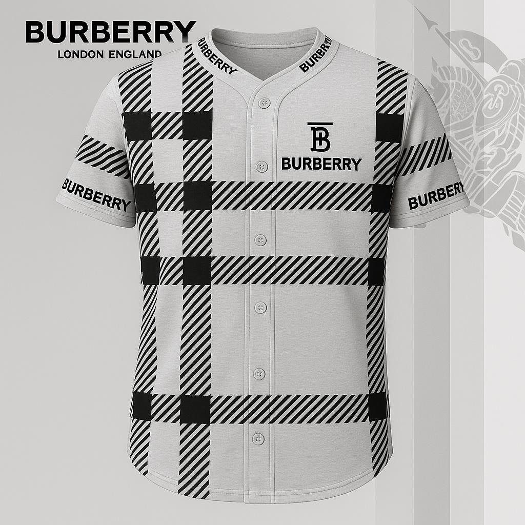 Burberry Iconic Checkered Baseball Jersey