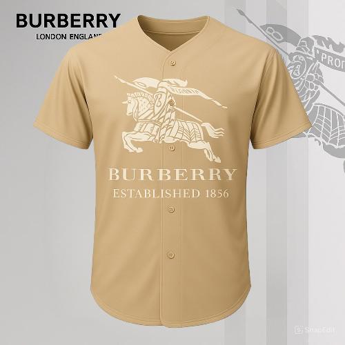 Burberry Iconic Knight Baseball Jersey Tan Gold