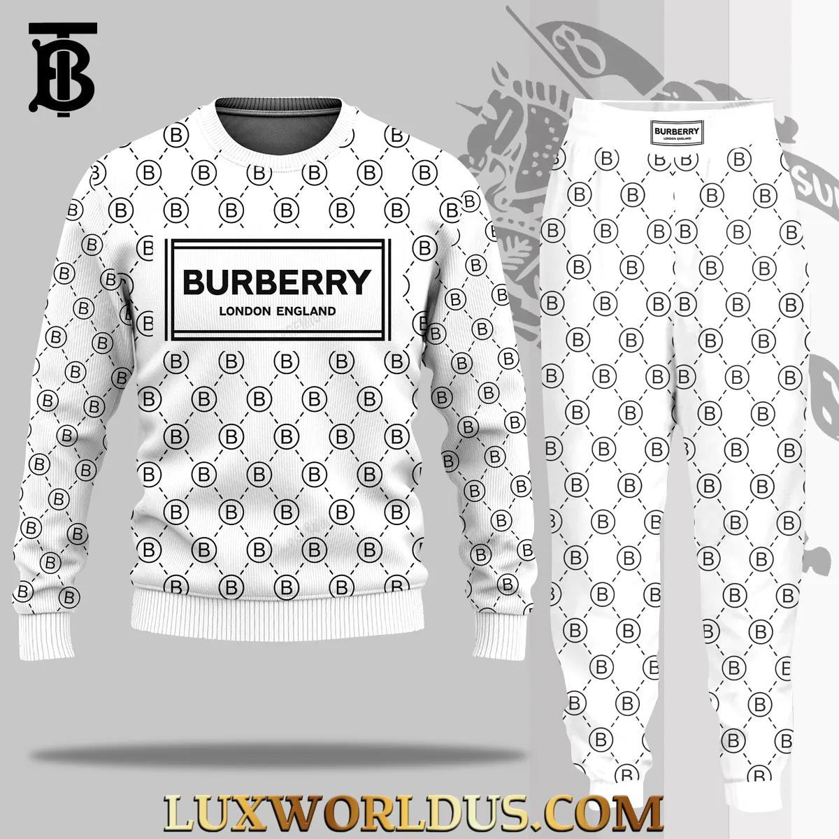 Burberry Iconic Monogram Sweater White Luxury