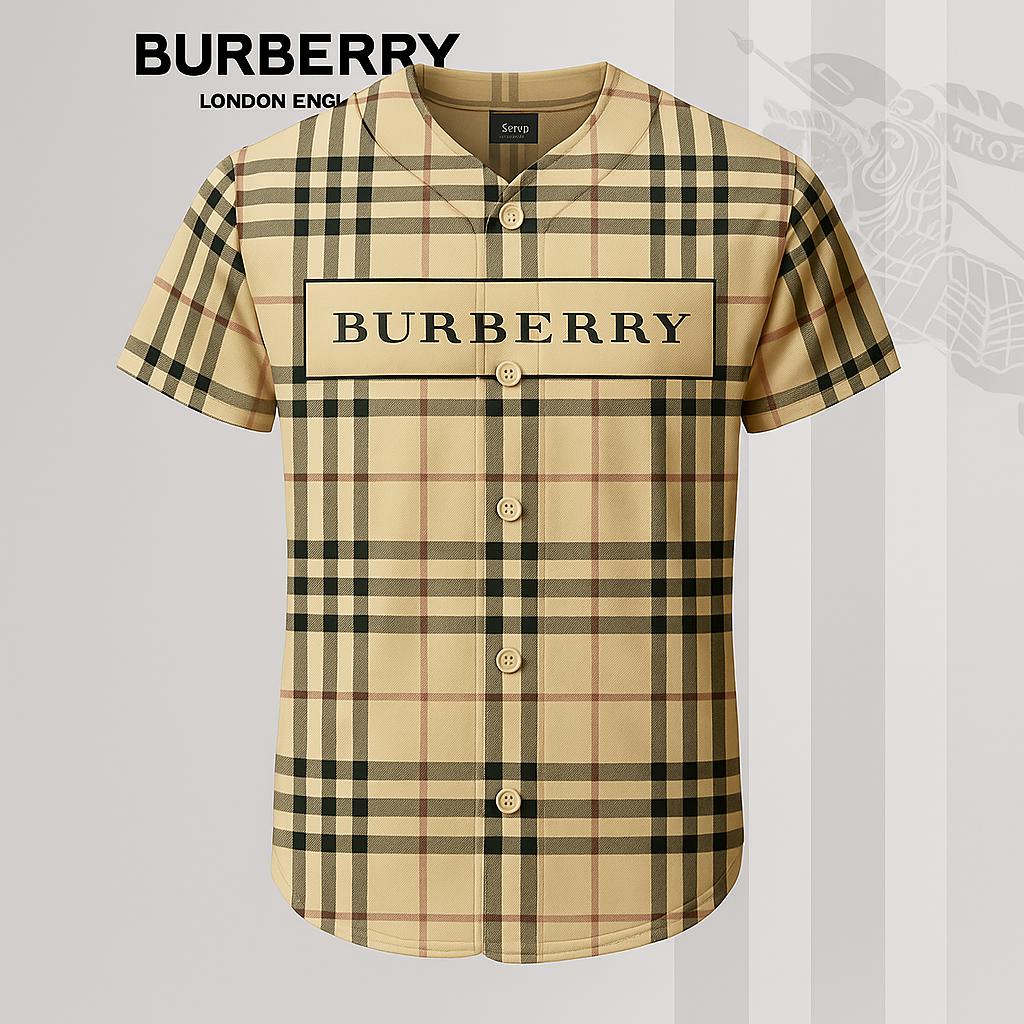 Burberry Iconic Plaid Baseball Jersey