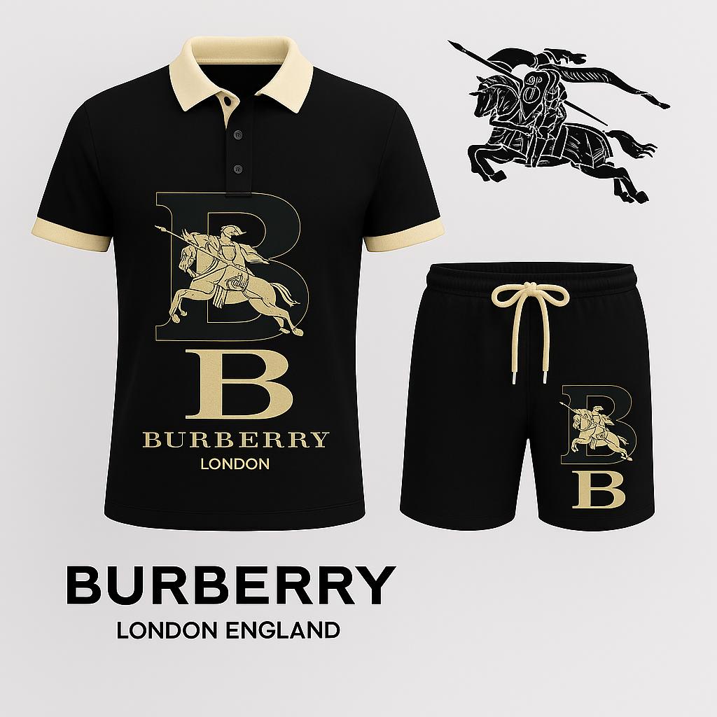 Burberry Iconic Polo Short and T-Shirt Set
