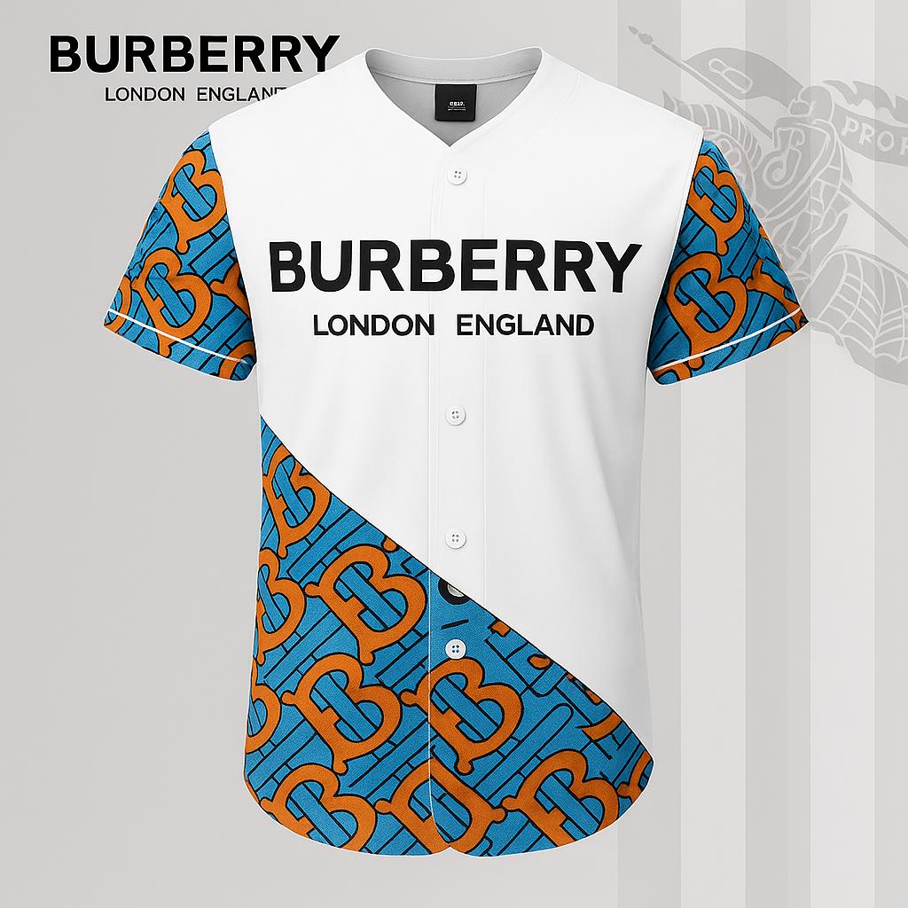 Burberry Statement Blue Baseball Jersey