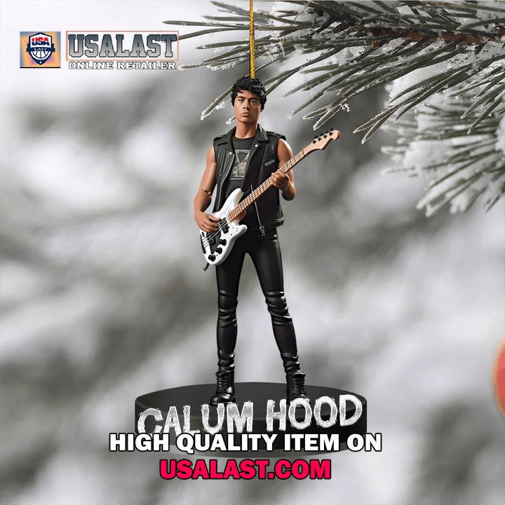 Calum Hood Iconic Statement Ornament with Electric Guitar and Leather Look