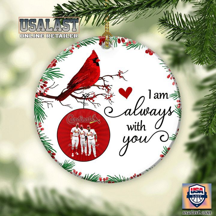 Cardinals Statement Ornament with Personalized Baseball Players