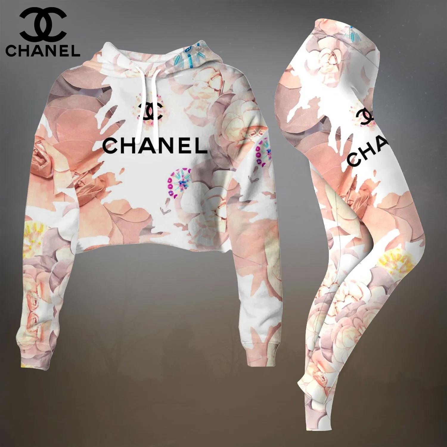 Chanel Bold Floral Tracksuit Set