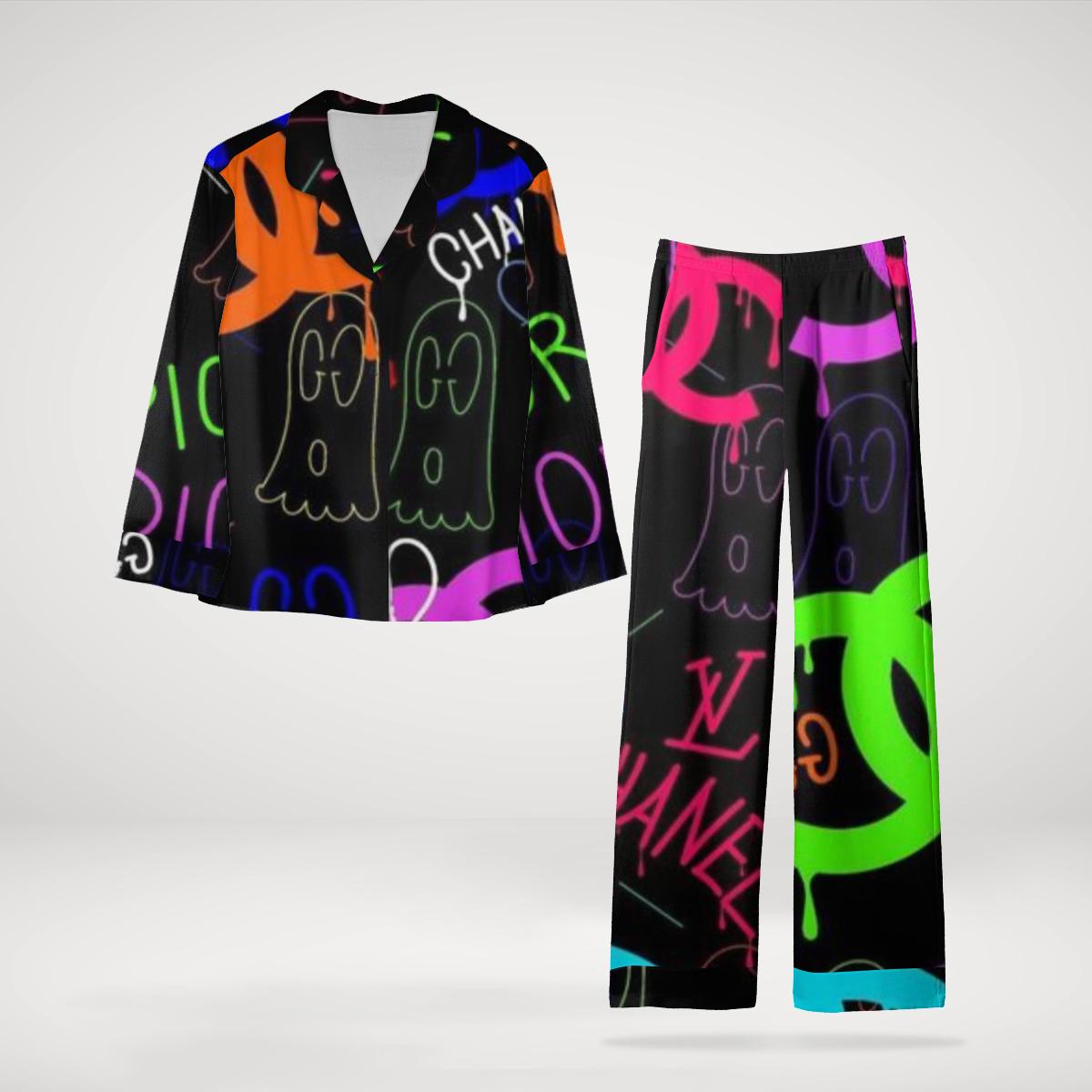 Chanel Bold Graffiti Art Suit Set