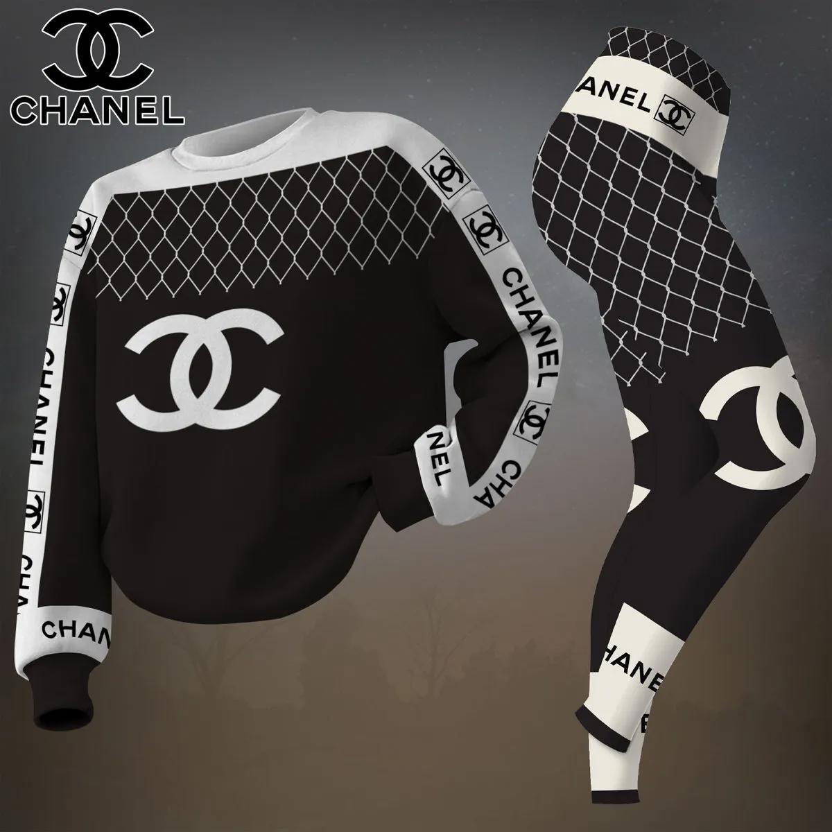 Chanel Iconic Chain-Link Sweatshirt & Leggings Set