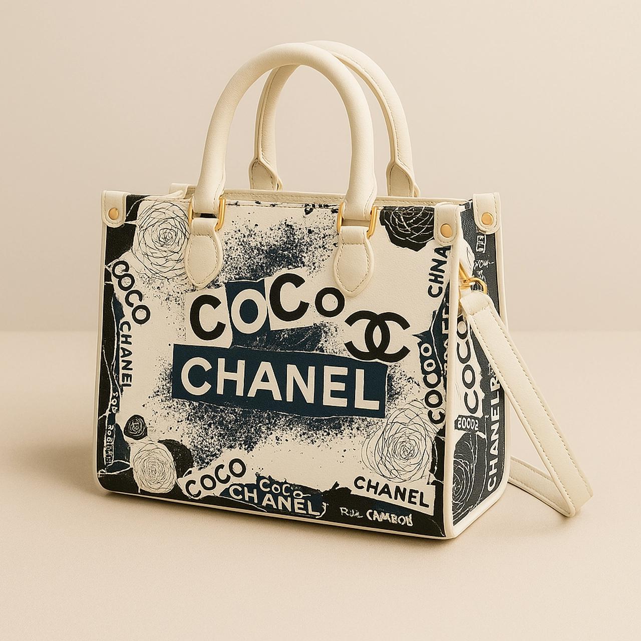 Chanel Iconic Coco Print Leather Handbag