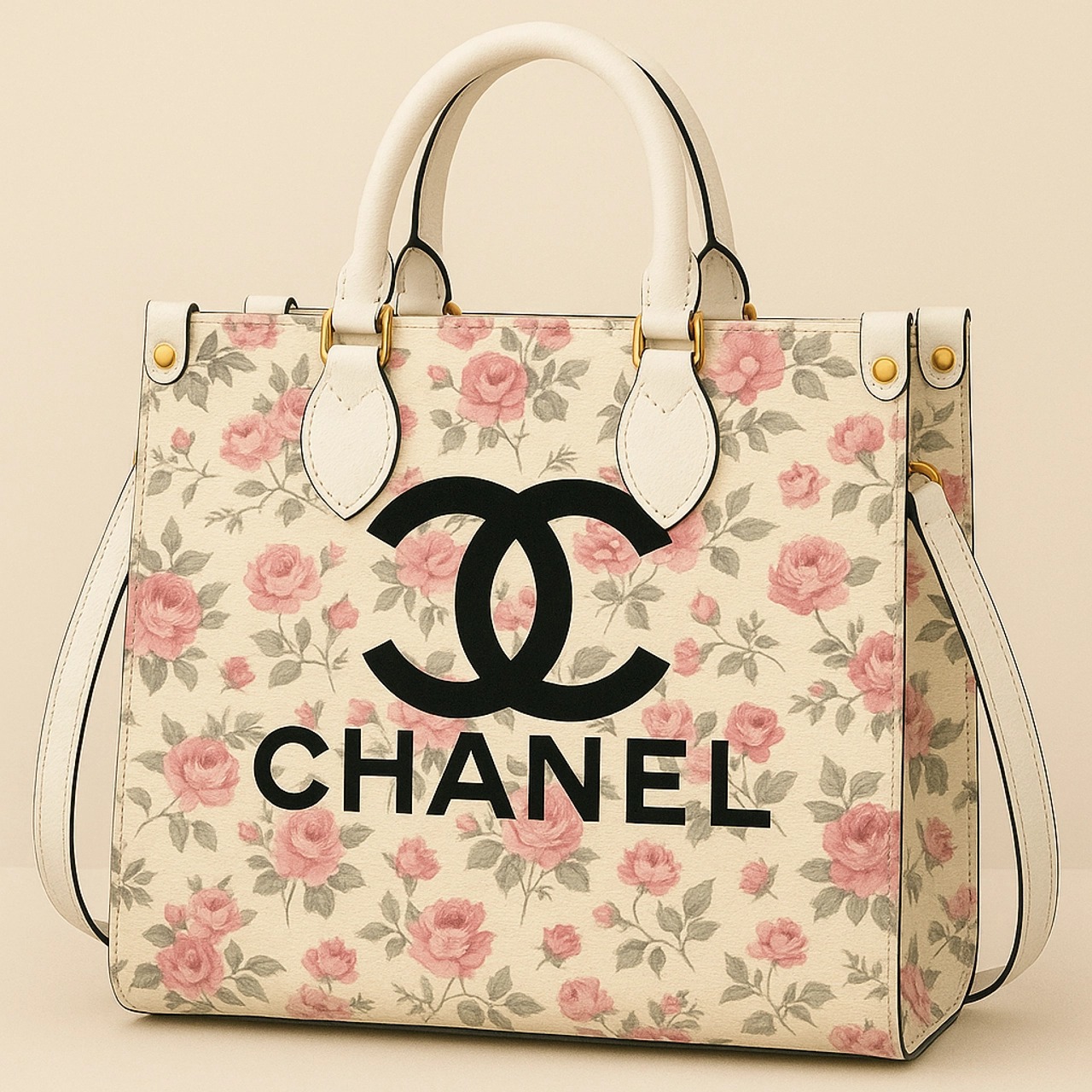 Chanel Iconic Floral Tote Bag | Luxury Handcrafted Leather Handbag