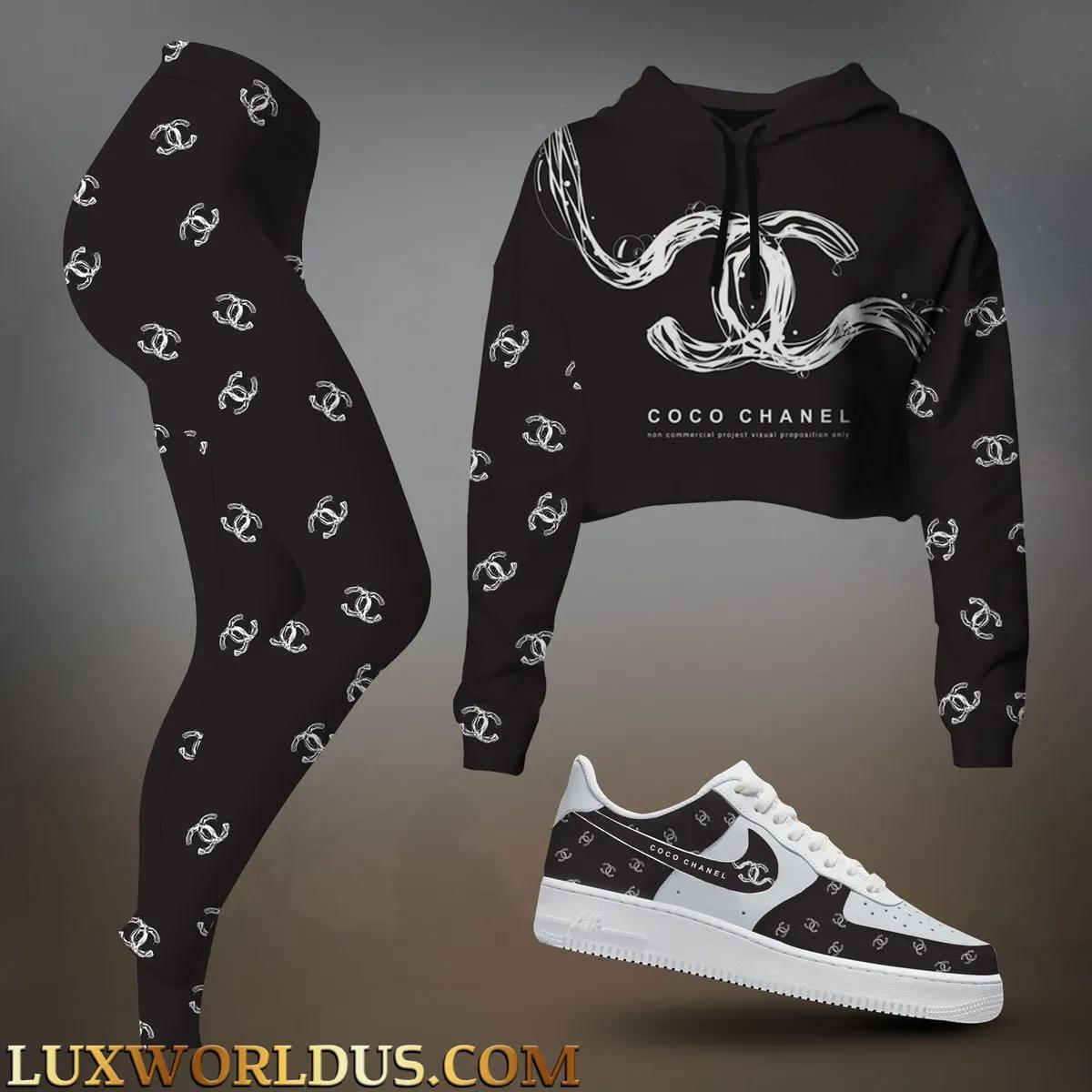 Chanel Iconic Hoodie & Leggings Set