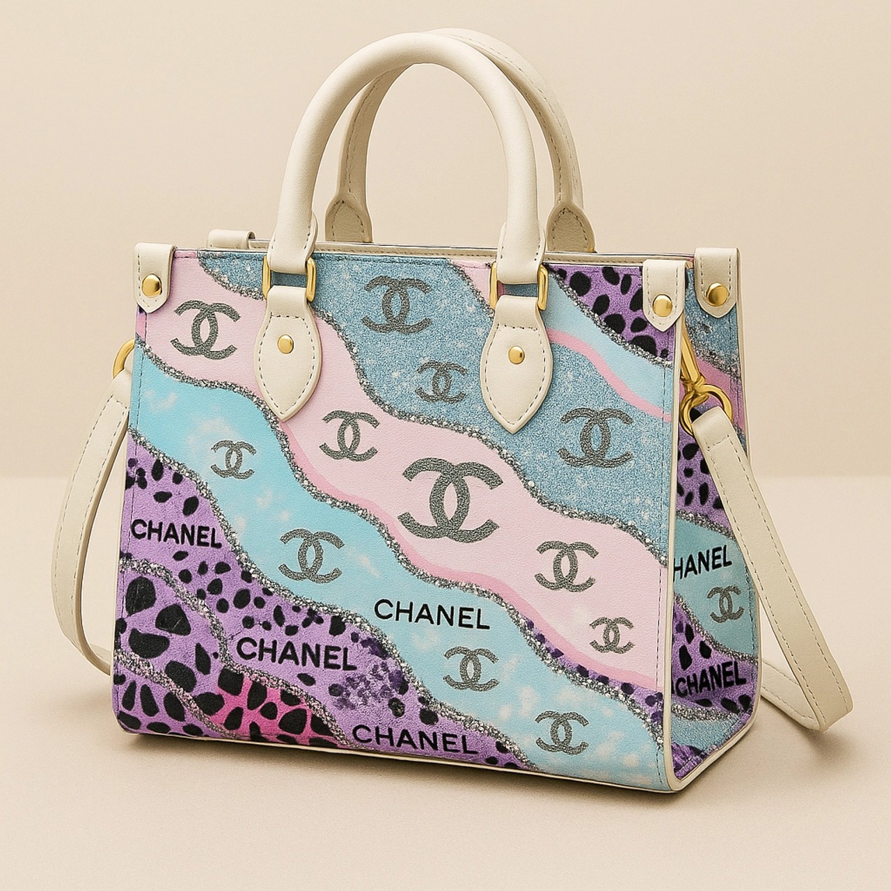Chanel Iconic Multicolor Statement Leather Handbag