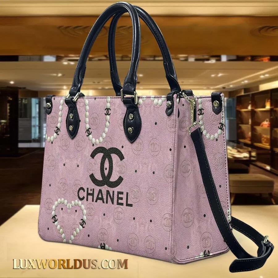 Chanel Iconic Pink Pearls Statement Tote
