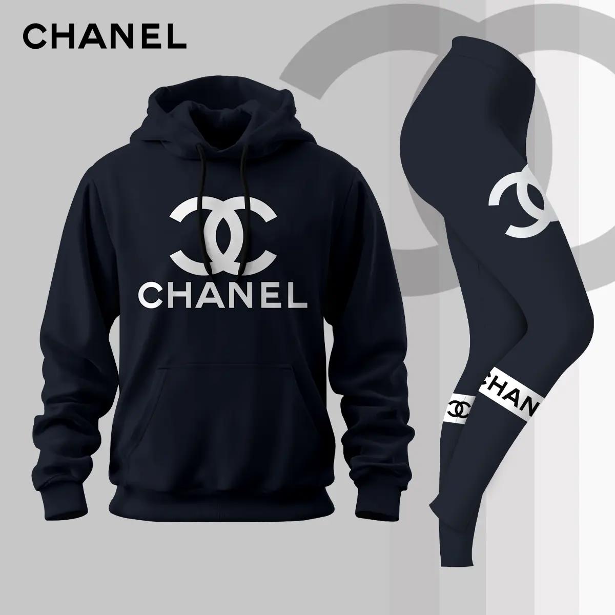 Chanel Iconic Statement Hoodie and Leggings Set
