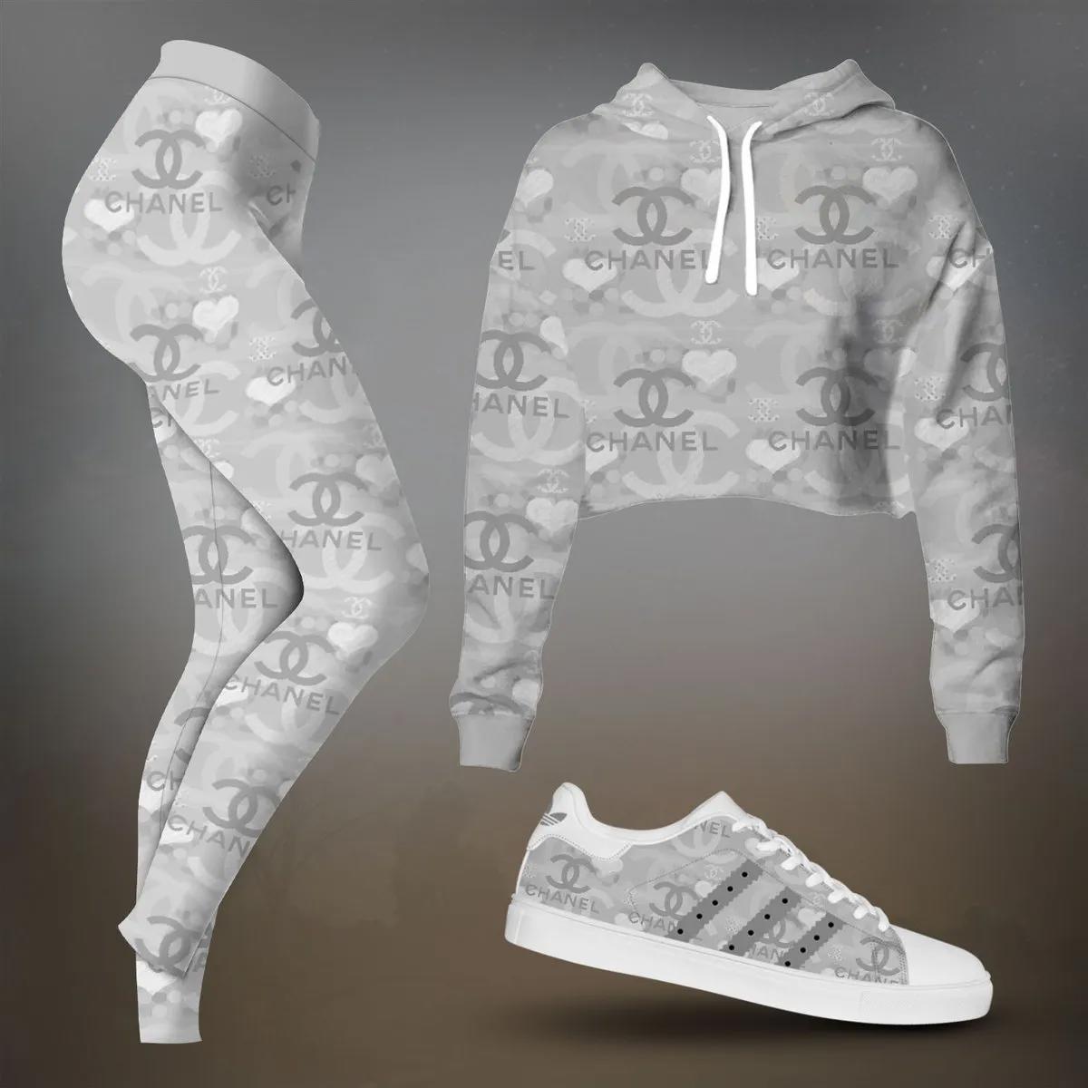 Chanel Iconic Sweatshirt and Leggings Set | Premium and Luxe Lifestyle