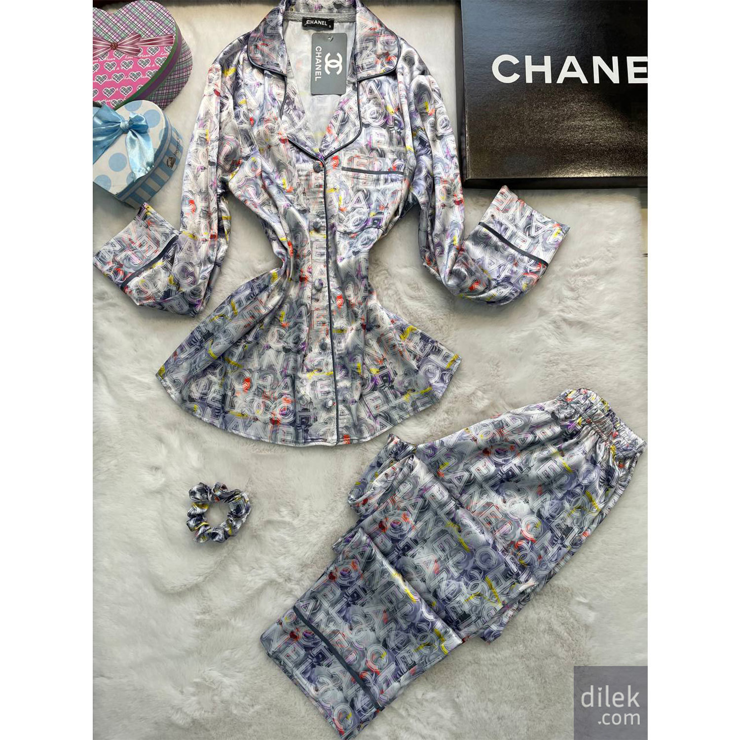 Chanel Luxe Iconic Graphic Pyjamas Set